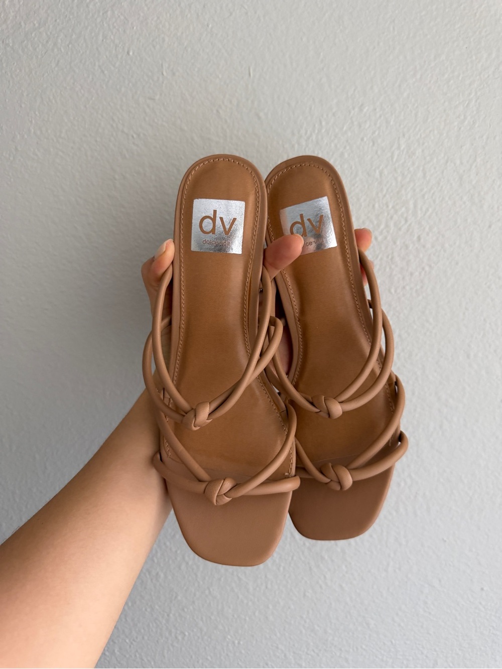 DV by Dolce Vita Tan Haroldene Knotted Strap Sandals